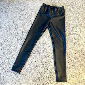 Faux leather leggings
